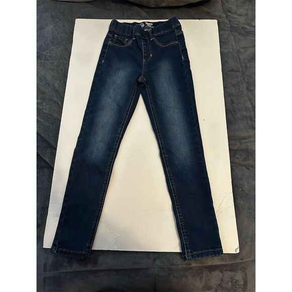 Wonder Nation Girls' Jeggings Size M Dark Indigo Wash Casual Pants - Picture 1 of 5